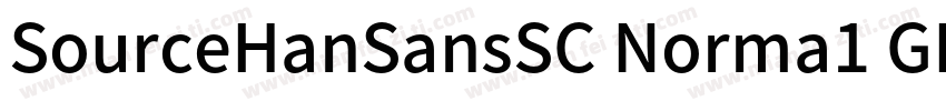 SourceHanSansSC Norma1 GBpc EUC H字体转换